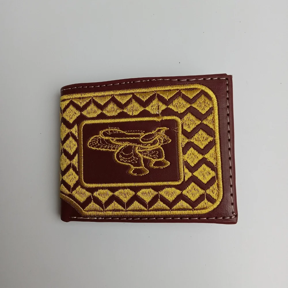 Men's Western Wallet Genuine Leather Hand‎ Crafted Bifold Cowboy Rodeo Wallet